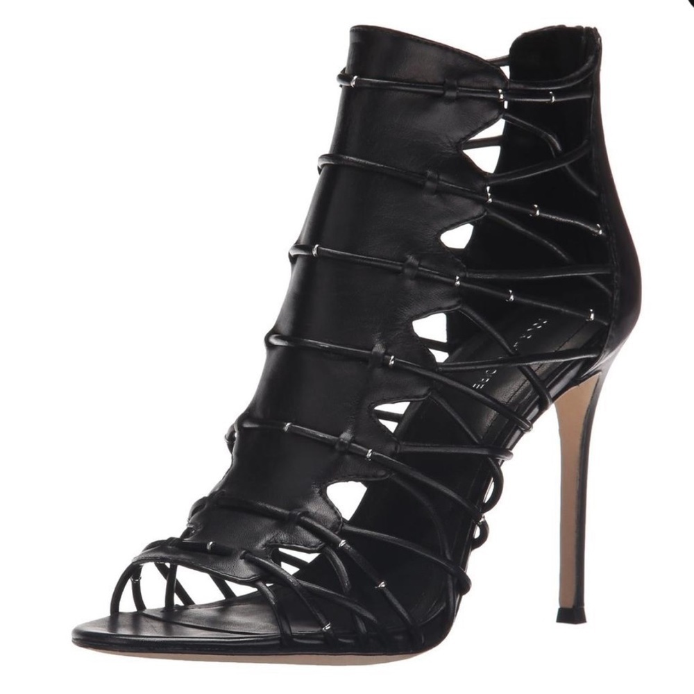 Pour La Victoire Black Elaina Stiletto Sandals